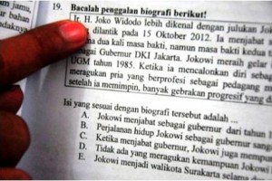Soal terkait Jokowi di UN